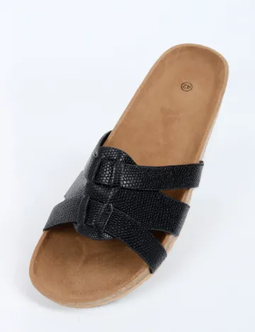 Slapi SHEIN, negru Negru