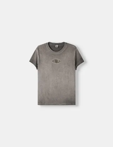 Tricou Bershka, gri