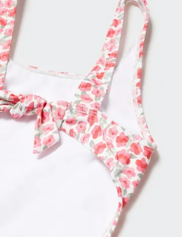 Costum de baie Mango Kids, floral print