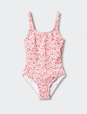 Costum de baie Mango Kids, floral print