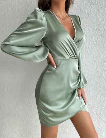 Rochie scurta SHEIN, verde Verde