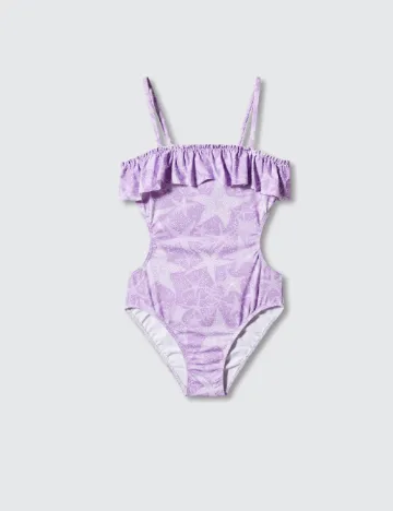 Costum de baie Mango Kids, mov