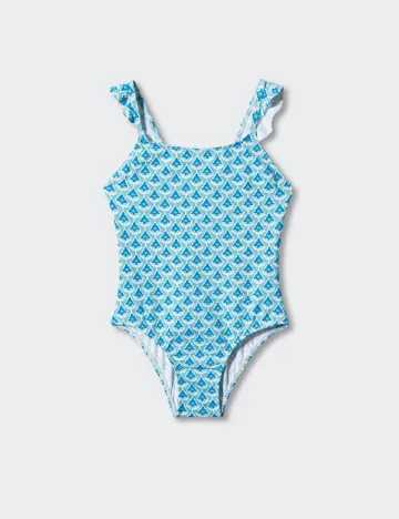 Costum de baie Mango Kids, albastru