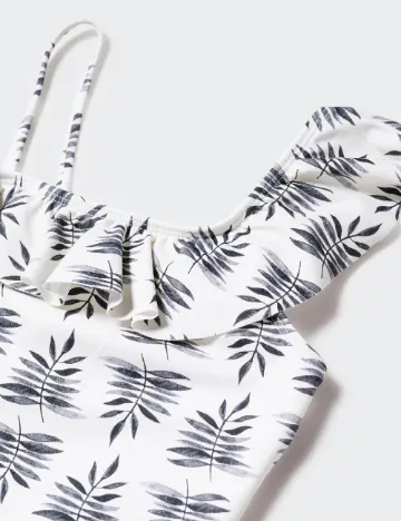 Costum de baie Mango Kids, ecru