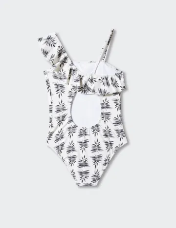 Costum de baie Mango Kids, ecru