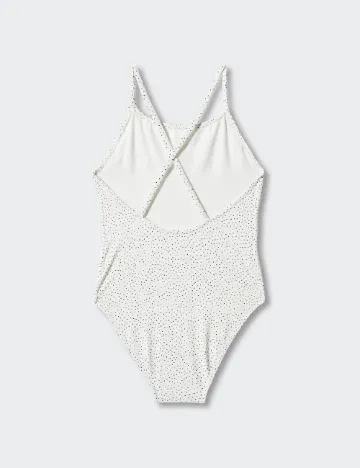 Costum de baie Mango Kids, alb Alb