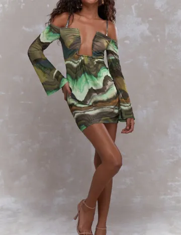Rochie scurta Missguided, verde