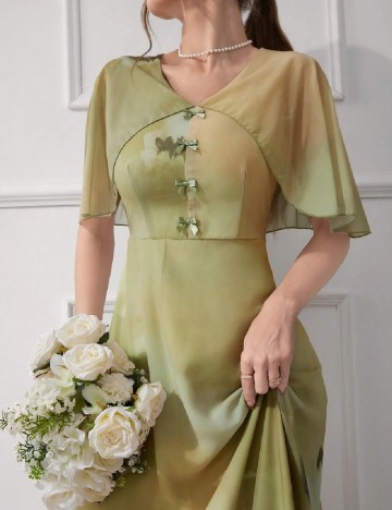 Rochie medie SHEIN, verde