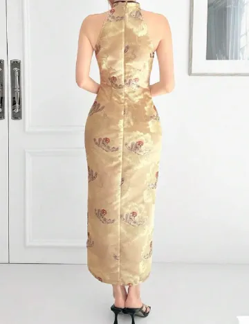 Rochie lunga SHEIN, crem