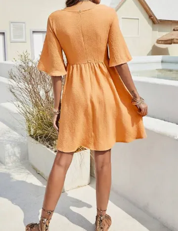 Rochie scurta SHEIN, portocaliu