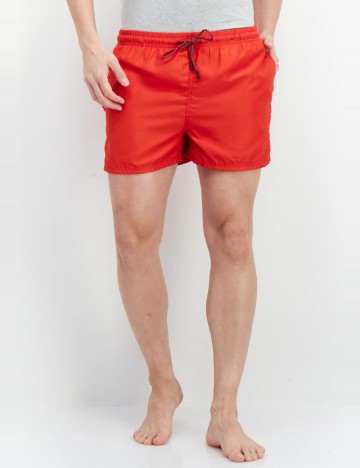 Short de baie Reserved, rosu