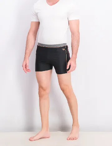 Short de baie Reserved, negru