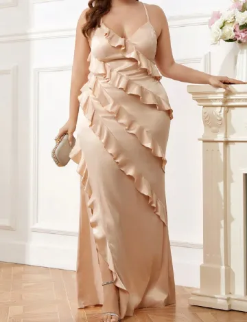 Rochie lunga SHEIN CURVE, crem