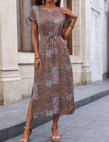 Rochie medie Emery Rose, maro