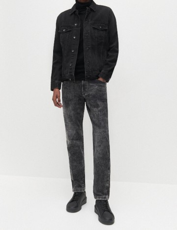 Blugi Reserved, gri/negru