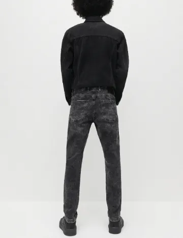 Blugi Reserved, gri/negru