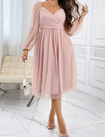 Rochie medie SHEIN CURVE, roz