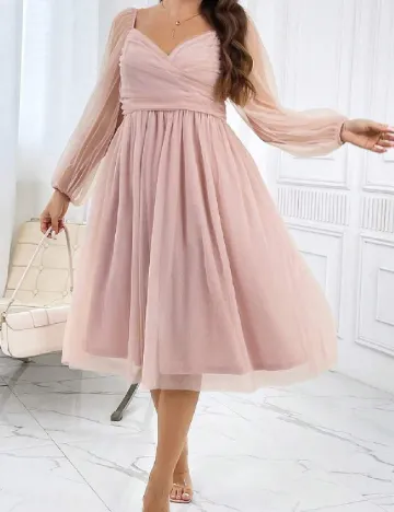 Rochie medie SHEIN CURVE, roz