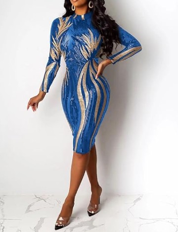 Rochie medie SHEIN, albastru