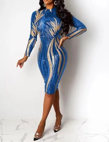 Rochie medie SHEIN, albastru