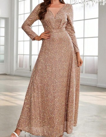 Rochie lunga SHEIN, maro