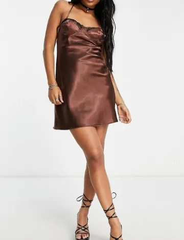 Rochie scurta Top Shop, maro