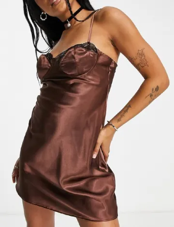 Rochie scurta Top Shop, maro