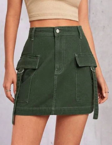 Fusta SHEIN, verde Verde