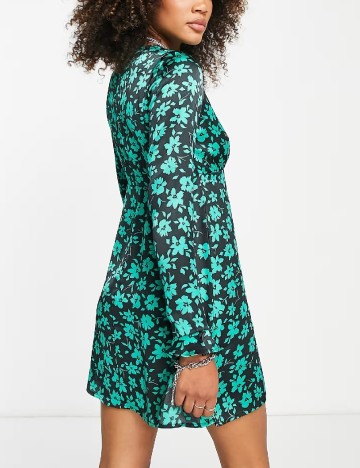 Rochie scurta Violet Romance, floral print