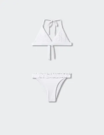Costum de baie Mango Teen, alb
