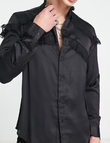 Camasa ASOS, negru