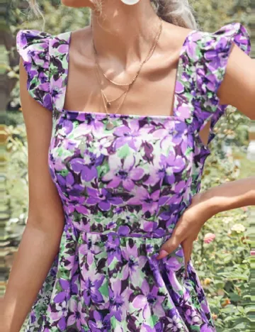 Rochie scurta SHEIN, floral print