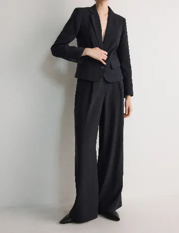 Pantaloni Reserved, bleumarin Albastru