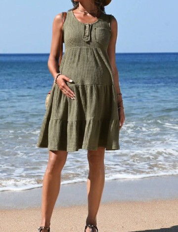Rochie scurta SHEIN Maternity, verden