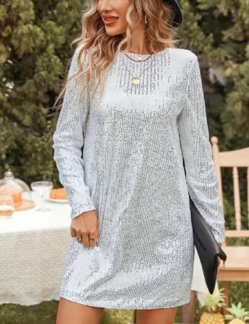 Rochie scurta SHEIN, argintiu