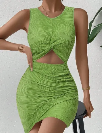 Rochie scurta SHEIN, verde Verde