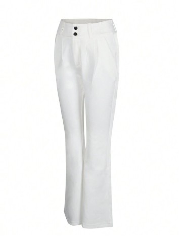 Pantaloni SHEIN, alb