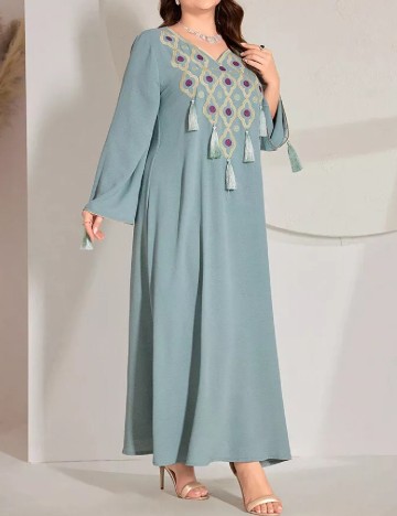 Rochie lunga SHEIN CURVE, albastru