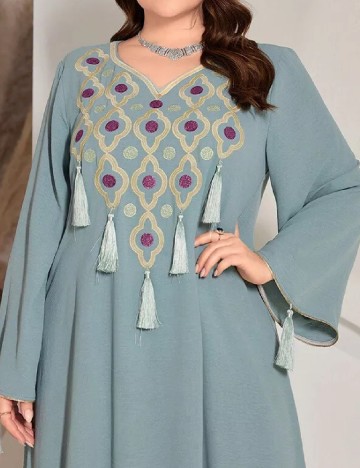 Rochie lunga SHEIN CURVE, albastru