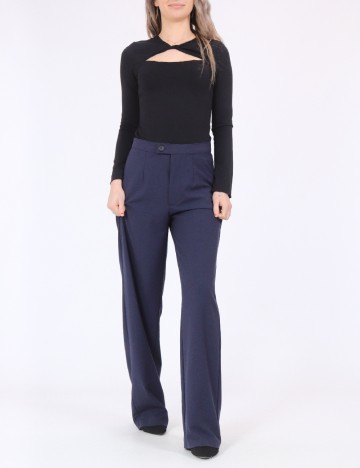Pantaloni Pull&Bear, bleumarin