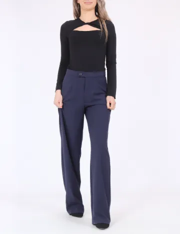 Pantaloni Pull&Bear, bleumarin