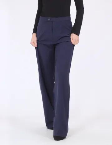 Pantaloni Pull&Bear, bleumarin