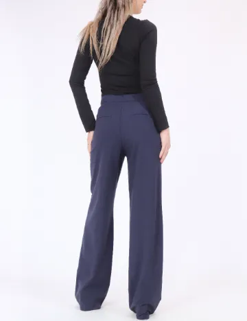 Pantaloni Pull&Bear, bleumarin