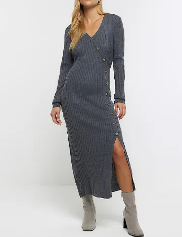 Rochie medie River Island, gri Gri
