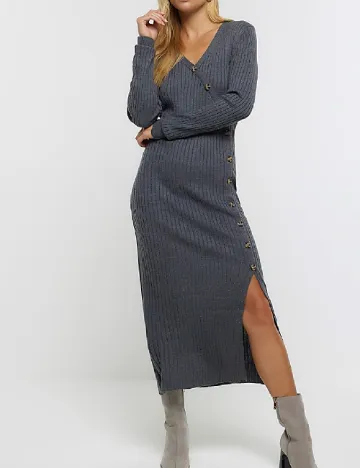 Rochie medie River Island, gri Gri