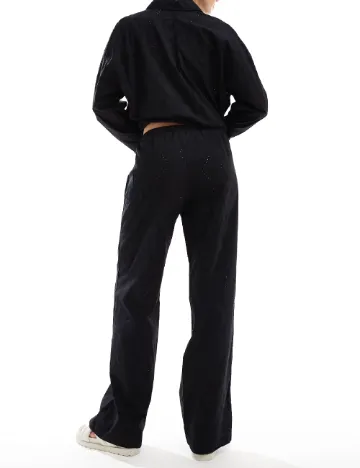 Pantaloni Pull&Bear, negru
