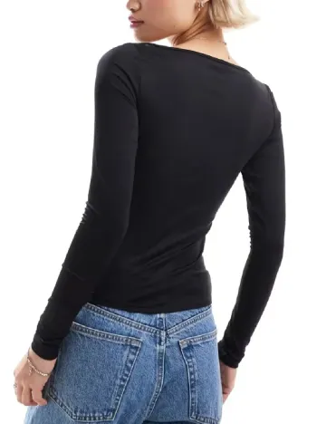 Bluza Monki, negru Negru