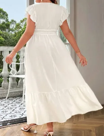 Rochie lunga SHEIN CURVE, alb