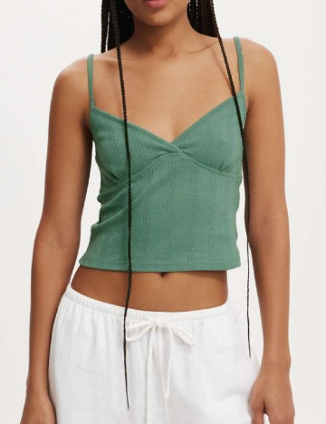 Top Cotton On, verde