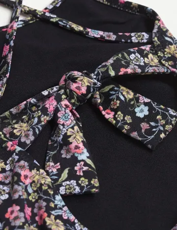 Costum de baie Mango Kids, floral print